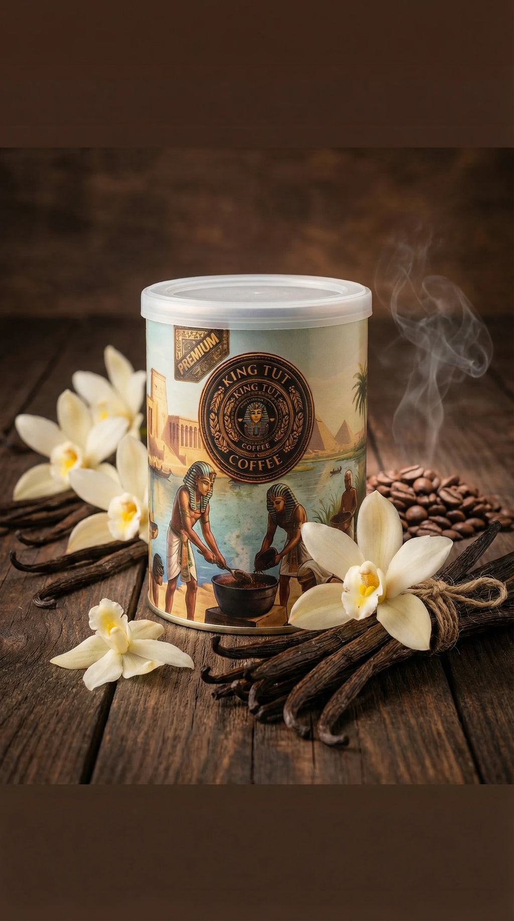 King Tut Vanilla Coffee (100g)