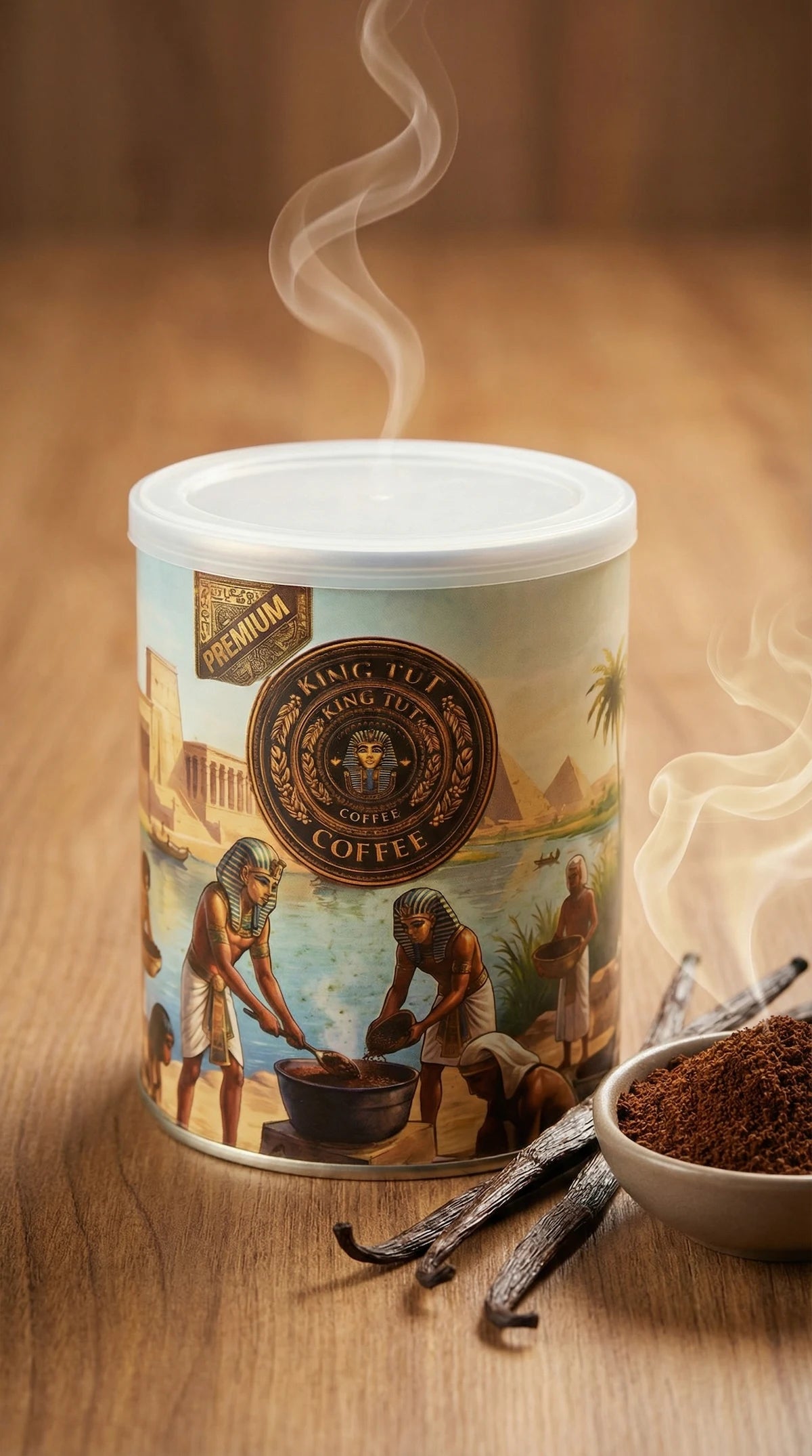 King Tut Vanilla Coffee (100g)