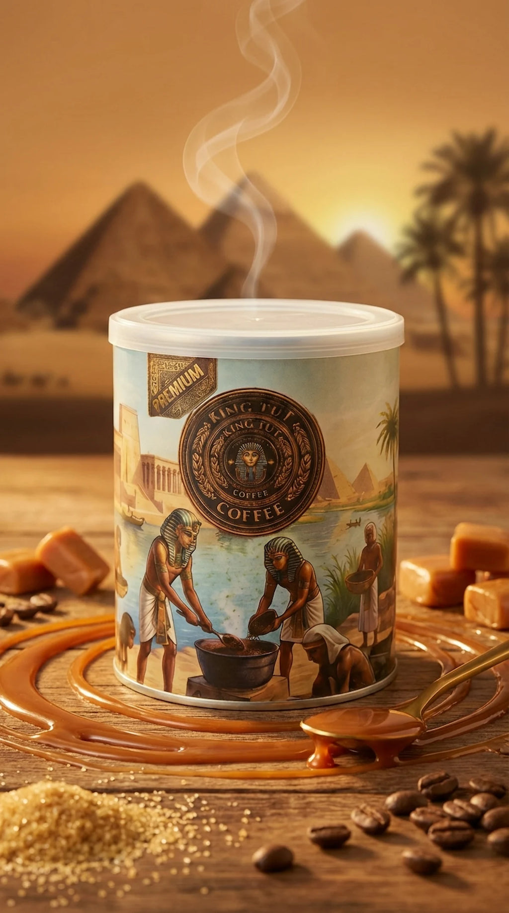 King Tut Carmel Coffee (100g)