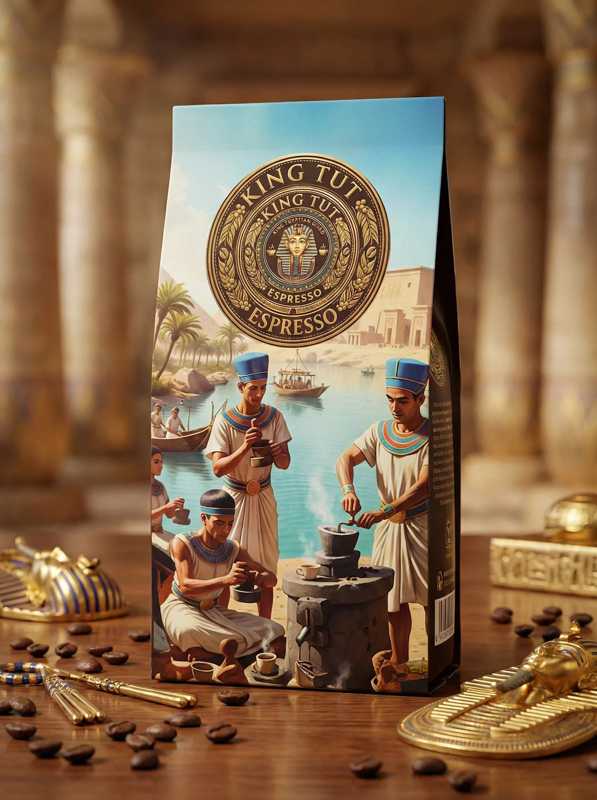 King Tut Espresso 100% Arabica Whole Bean (500g)